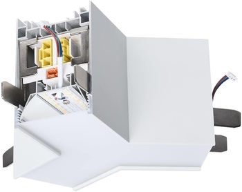 Satco Products Momentum LED Linear System Y-Connector. White Finish.