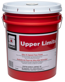 Upper Limits®.  20% Solids. Ultra Hi-Speed Floor Finish.  5 Gallons. Contains no intentionally added PFAS