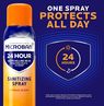 A Picture of product PGC-30130 Microban 24-Hour Disinfectant Sanitizing Spray, Citrus, 15 oz Aerosol Can 6/Case