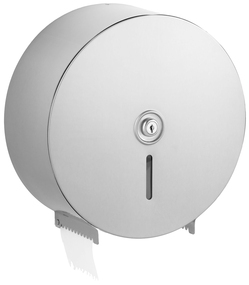 Single Jumbo-Roll Surface-Mounted Toilet Tissue Dispenser.
