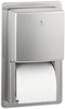 A Picture of product 968-206 ConturaSeries®. Recessed Multi-Roll Toilet Tissue Dispenser, Satin-finish