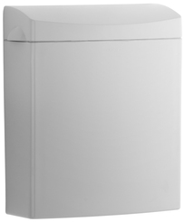 MatrixSeries Sanitary Napkin Receptacle, Rectangular, Plastic, 1.3gal, Gray