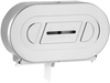 A Picture of product BOB-2892 Bobrick Stainless Steel Two-Roll Jumbo Toilet Tissue Dispenser,  Stainless Steel,Jumbo,20-13/16Wx5 15/16Dx11-3/8H