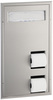A Picture of product BOB-34715 ClassicSeries® Partition-Mounted Seat-Cover Dispenser and Toilet Tissue Dispenser.