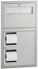 A Picture of product BOB-34745 ClassicSeries® Recessed Seat-Cover Dispenser and Toilet Tissue Dispenser