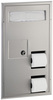 A Picture of product BOB-35715 ClassicSeries® Partition-Mounted Seat-Cover Dispenser, Sanitary Napkin Disposal and Toilet Tissue Dispenser