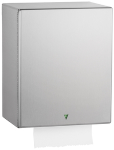 Automatic, Universal Surface-Mounted Roll Towel Dispenser Equipped with Intuitive LED Light