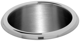 Circular Countertop-Mounted Waste Chute, Stainless Steel