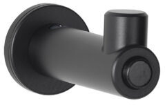 FINO Surface-Mounted Coat Hook with Bumper, Matte Black