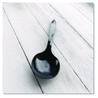 A Picture of product BWK-SOUPBLHVY Boardwalk® Heavyweight Polypropylene Cutlery Soup Spoon. Black. 1,000/carton.