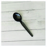 A Picture of product BWK-SOUPBLHVY Boardwalk® Heavyweight Polypropylene Cutlery Soup Spoon. Black. 1,000/carton.