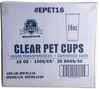 A Picture of product RJS-EPET16 Empress PET Cold Cups. 16 oz. Clear. 50 cups/sleeve, 20 sleeves/case.