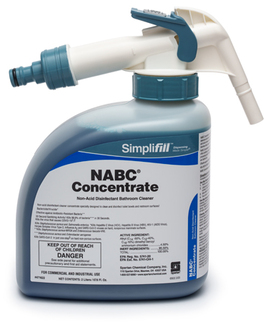 Simplifill NABC® Concentrate Non-Acid Disinfectant Bathroom Cleaner. 2L. Blue. Floral scent. 2 bottles/case.