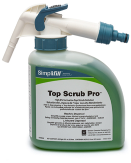 Simplifill® Top Scrub Pro™ Floor Cleaner. 2L. Green. Pleasant scent. 2 bottles/case.