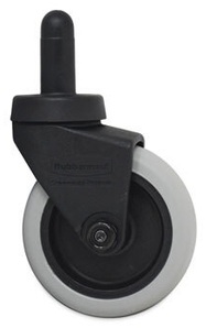 Rubbermaid® Commercial Replacement Bayonet-Stem Swivel Caster. 3 in. Black.