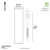 A Picture of product FIS-47CPLA002INV Planet Plus Wrapped CPLA Leaf Style Forks. 6.5 in. White. 750/case.