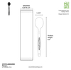 A Picture of product FIS-47CPLA003INV Planet Plus Wrapped CPLA Leaf Style Spoons. 6.5 in. White. 750/case.