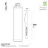 A Picture of product FIS-47CPLA001INV Planet Plus Wrapped CPLA Leaf Style Knives. 6.5 in. White. 750/case.