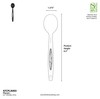 A Picture of product FIS-47CPLA003GRN 6.5" SPOON LEAF STYLE, CPLA, Green, 1000 per case.
