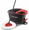 A Picture of product FHP-148473 O-Cedar EasyWring Spin Mop & Bucket System. Red and Gray.