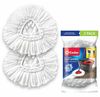 A Picture of product FHP-172385 O-Cedar EasyWring Spin Mop Refill. White. 2/pack.