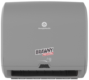 Brawny® Professional Automated Shop Towel Dispenser, Grey