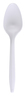 A Picture of product EMP-E175002 Empress Dense Pack Medium Weight Cutlery Polypropylene Teaspoon. White. 1000/case.