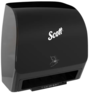 A Picture of product KCC-47196 Scott® Slimroll Electronic Towel Orange Core Dispenser, 12.35 x 7.25 x 11.8, Black