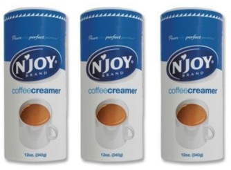N'Joy Non-Dairy Coffee Creamer. 12 oz. Original. 3 canisters/pack.