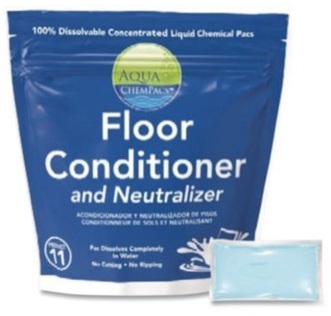 Diversey™ Aqua ChemPacs Floor Conditioner and Neutralizer, 100 ChemPacs/Carton