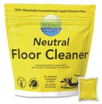 Diversey™ Aqua ChemPacs Neutral Floor Cleaner, Lavender Scent, 120/Pack