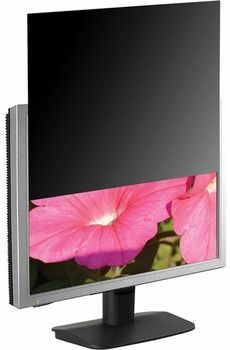 Business Source 16:9 Ratio Blackout Privacy Filter. 24 in. Black.