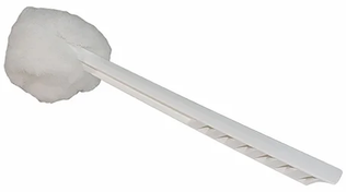 Impact® Duralon Toilet Bowl Mop, White, 12" Handle, 3/4 oz. 4.5" Mop Head, 100/Case