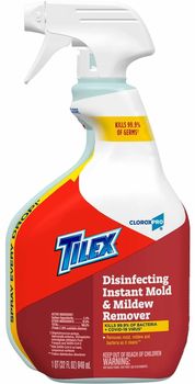 Tilex® Disinfects Instant Mildew Remover, 32oz Smart Tube Spray, 9/Carton