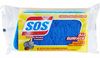 A Picture of product COX-91017 S.O.S® All-Surface Scrubbing Sponge, 3 x 5 1/4, 1" Thick, Dark Blue/Light Blue, 12/Carton
