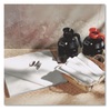 A Picture of product BWK-16X16LNAPW Boardwalk® Linen-Feel Flat Napkins. 1-ply. 16 X 16 in. White. 1,000/carton.