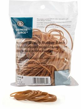 Business Source Rubber Bands, Standard Size #33. 1/8 X 3.5 in. 1/4 lb. 212/pack.