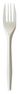 A Picture of product BWK-FORKMWPPIW Boardwalk® Mediumweight Wrapped Polypropylene Cutlery Fork, 5.51", Plastic, White, 1,000/Carton