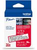 A Picture of product BRT-TZES131 Brother P-Touch® TZe Series Extra-Strength Adhesive Laminated Labeling Tape,  1/2w, Black on Clear