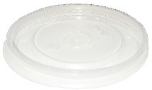 Crystalware Vented Polypropylene Lids for 8, 12, & 16 oz. Soup Containers. 25/sleeve, 20 sleeves/case.