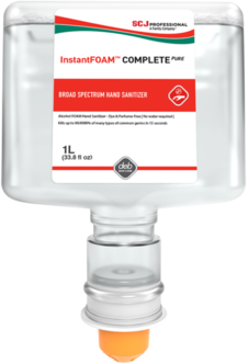 InstantFOAM Complete Pure, Broad-Spectrum Alcohol Instant Hand Sanitizer, 3 per case