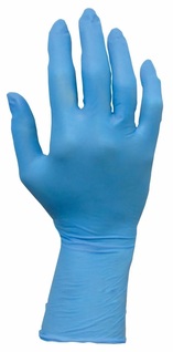 Safety Zone® Nitrile Exam Gloves, Powder-Free, 12", Blue, 8 mil - Medium 50/bx - 10 bxs/cs