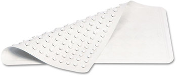 Rubbermaid® Commercial Safti-Grip® Bath Mats, Latex-Free Vinyl, 14 x 22.5, White, 4/Case