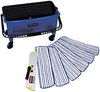 A Picture of product RCP-Q05 Microfiber Floor Finishing System, 3 gal, Blue/Black/White