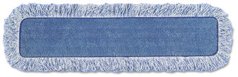 Rubbermaid® Commercial Microfiber High Absorbency Mop Pad, Nylon/Polyester Microfiber, 18" Long, Blue