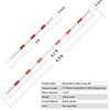 A Picture of product AMZ-B08YYJ7DSM BATTIFE 2 Pack Retractable Traffic Cone Bars. 4-6.9 ft. White and Red.