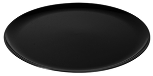 Platter Pleasers Classic Round Trays. 12 in. Black. 25 trays/case.