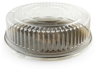 Platter Pleasers PETE 12 inch Dome Lids. Clear. 25 lids/case.