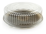 A Picture of product FIS-9201L Platter Pleasers PETE 12 inch Dome Lids. Clear. 25 lids/case.